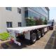 tri axle flatbed trailer ,flatbed trailer with container lock,3 axle 40ft flatbed trailer