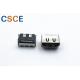 19 Pin HDMI Male To Female Connector / Surface Mount HDMI Connector 90 Degree