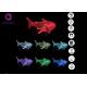 7 Colors RGB Shark Gifts 3D LED Illusion Lamps For Girls Bedroom