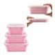 Food Warmer Heated Womens Food Rubber Storage Silicone Folding Lunch Box