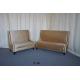 Modern upholstered leather restaurant booth sofa (YL-66)