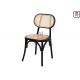 Lacquered Armless Cane Dining Room Chairs With Ash Wood