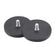 Black Rubber Coated Pot Magnet Pull Force Industrial Customization