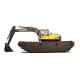 0.9m3 Bucket Capacity River Dredging Equipment Swamp Excavator Digger With Heavy Duty Three Chains