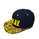 Custom Sublimated Printed Brim Hip Hop Snapback Hat With 3D Embroidery