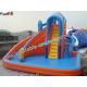 Customized Waterproof Outdoor Inflatable Water Slides , Children Inflatable Water Pool Slide