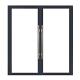 Upgrade Your Space with Simple and Sound Insulation Aluminium Double Glass Spring Door