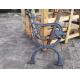 Antique OutdoorCast Iron Bench Ends For Garden Chair , Iron Park Bench Ends