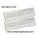 Vandal resistant Industrial Metal Keyboard , IP65 ss keyboard Water proof long life