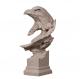 Stone Like Look Resin Eagle Statue , Home Decorative Resin Wildlife Sculptures