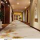 Plain Style Hotel Corridor Carpet Graceful Prince White Wool Material