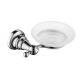 Glass Recessed Soap Dish Bathroom Fittings Concealed Screw Mounting