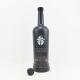Glass Collar Matte Black Empty Vodka Gin Bottle with Stopper 500ml 700ml 750ml 1000ml