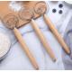 Dough Whisk with Stainless Steel Ring & Wooden Whisk For Bread Baking Tool