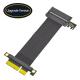 180 Degree SFF-8639 (U.2)  To PCI-E 3.0 4X Ribbon Extender Cable for U.2 NVME SSD High speed transmission without delay