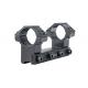 Military Style Quick Release Rings For Picatinny Rail , Scope Mounting Rings Non Reflective Black