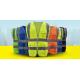 High visibility workwear safety vest with pockets reflective vest