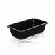 185 X 125 X 50 MM Disposable Plastic Tray Black Plastic Tray Packaging