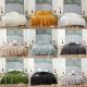 4-piece Nondisposable Plain Dyed Bamboo Lyocell Bedding Set with Solid Color Print