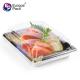 Food grade high quality rectangle shape colorful sushi container with lid