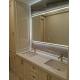 Wall-mounted Installation Ceramic Basin Bathroom Wash Basin Cabinet with Drainage System