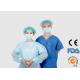 Eco Friendly Medical Isolation Gowns , Unisex Blue Disposable Coveralls