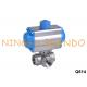 3 Way L T Type Operated Ball Valve With Pneumatic Actuator SS304