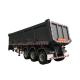 Carbon Steel BPW Dump Semi Trailer Vehicle 50t Payload 3 Axles