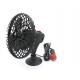 Mini Black Plactic Vehicle Cooling Fans Dc 12v Portable 4 Inch With Adsorption