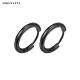 0.07oz 0.12cm Sterling Silver Jewelry Earrings 316L Mens Stainless Steel Hoop Earrings