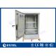 6U 19  Steel Telecom Cabinets Outdoor Powder Coating Small Battery Enclosure