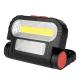 Battery Powered Handheld LED Work Light 9.9x2.9x7.1cm Mini Work Light 180lm Waterproof Stand Hook Red Warning