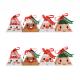 Santa Claus Triangular Pyramid Biodegradable Paper Food Packaging Sweety Box