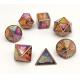 Antiwear Nontoxic Metal Dice RPG Exquisite Carving For Collection