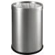 Dustbin Matt Stainless Steel with silver removable ring