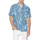 Relaxed Fit Mens Casual Short Sleeve Shirts 48% Cotton Vintage Aloha Style