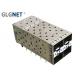 GLGNET SFP Solutions 2 X 2 Multiple Ports SFP Plus Cage With Inner Outer Light Pipes