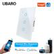 3gang Need Neutral Wire Control Smart Light Switch With App Control Voice Control Manuel Control Timing Set