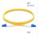 Indoor LC/upc-LC/upc SM Duplex Yellow Fiber Optic Patch Cord
