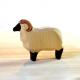 No Damage Carved Wooden Sheep Wooden Figurines Animals ISO9001 Approved