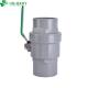 Green Steel Handle Water Supply System PVC Material 2 PCS Ball Valve for Agriculture