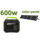 Large Capacity Portable Power Station Solar Generator 600W for Worry-Free Travel
