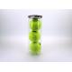 Air - proof Golf Ball Storage Clear Pet Jars Food Canister With Custom Logo