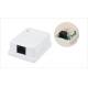 ABS Material Single Port Surface Mount Outlets RJ45 Box White Surface Box With PCB YH7015