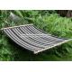 Oversized Quilted Tree Sleeping Hammock Variation Striped Pattern With Solid Spreader Bar