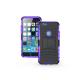 TPU+PC armor stand case for iPhone 6/6 Plus,unique design, Purple color, strong protection
