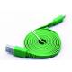 Green Flat Micro USB2.0 Data Cable