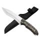 300mm Camping Hunting Knife 0.16in Fixed Blade Knife With Leather Sheath