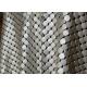 Decorative Gold Metal Flake Fabric Hotel Curtain / Room Divider CE Certified