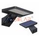Black Motion Sensor Solar Deck Lights 5W 3000K CCT For Garden Decorative Lighting